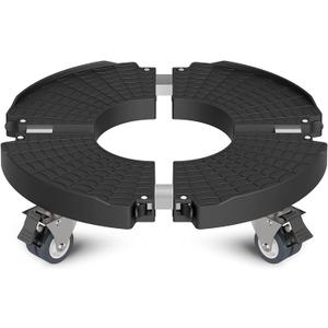 WELDUN Plant Roller Outdoor Rolling Board 40-54 cm Plant Shelf 200 kg Load Capacity Plant Stand Round Flower Roller with Castors Transport Roller for Heaters Air Purifier Indoor