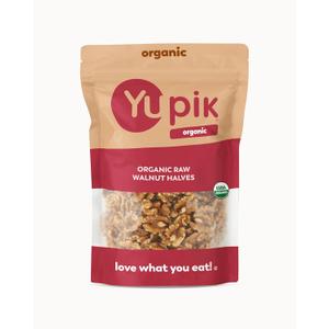 Yupik Organic Raw California Walnuts, Halves, 2.2 lb (35.2 oz), Kosher, Gluten-Free, Non-GMO, Vegan, Half Nuts, Unsalted, Unroasted, Source of Omegas, Healthy Snacks, Ideal for Baking & Cooking (EXP 10/09/27)