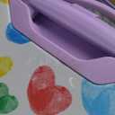 Travelers Club Kids Travel Luggage- Thumbprint heart Multicolored Hearts Watercolor Elastic Travel Luggage