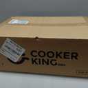 COOKER KING Hybrid Stainless Steel Cookware Set, 8pcs Pots and Pans Set