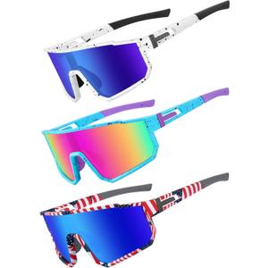 Youth Baseball Sunglasses, Kids Polarized Sports Sunglasses,UV400 Protection Glasses for Boys Girls Softball Cycling