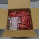 YSZL Artificial Rose in Glass Vase Vintage Silk Flower Arrangement with LED Light for Table Centerpiece Home Wedding Decoration (Red)