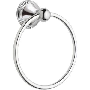 Moen Preston Collection Polished Chrome Bathroom Hand-Towel Ring, Wall Mounted Towel Holder, DN8486CH