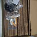 Lwenki Key Holder for Wall, Decorative Key and Mail Holder with Shelf Has Large Key Hooks for Bags, Coats Paulownia Wood Key Hanger with Mounting Hardware (9.8W x 6.7H x 4.2D) (Brown)