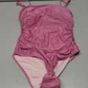 RXRXCOCO Women Tummy Control One Piece Swimsuits Ruched Strapless Bathing Suits Slimming Swimwear,medium