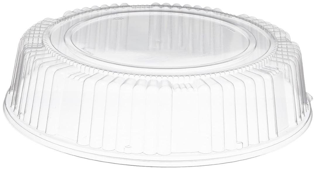 CaterLine Plastic Round Dome Lid, 14-Inch, Clear (25-Count)