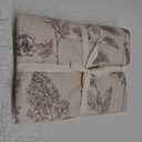 100% Cotton Brown Floral Duvet Cover Queen Size, 4 Pieces Soft Breathable Bedding Set for All Season Comfort - 1 Patterned Duvet Cover 90x90 Inches with Zipper Closure, 2 Pillowcases, 1 Flat Sheet