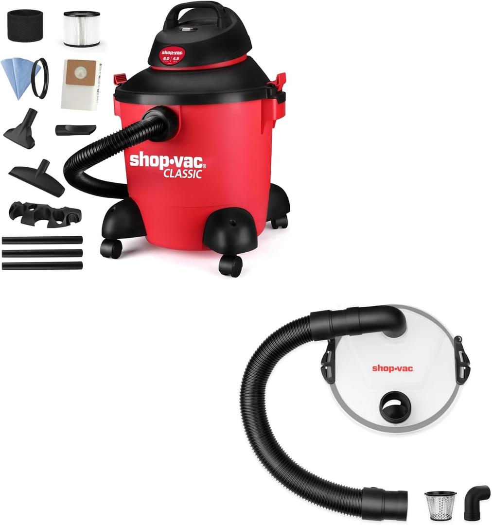 Shop-Vac 8 Gallon 4.5-Peak HP Wet/Dry Vacuum and Dust Collector