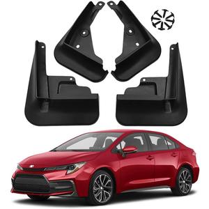 Car Mud Splash Guards Mud Flaps Fender Kit for Toyota Corolla Sedan SE LE 2020 2021 2022 2023 2024 2025 Mudguard Accessories Front and Rear 4-PC Set