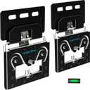 Ultra Slim TV Wall Mount Compatible with 14"-80" Flat & Frame TVs, 0.3" Micro-Gap Low Profile TV Mount, Minimalist Look, Blends Any Interior, Hold up to 100Lbs