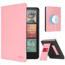 CoBak Stand Case for 7" Kindle Paperwhite 12th Gen 2024 and Kindle Colorsoft with Hand Strap - Compatible with iPhone MagSafe, for Samsung/Belkin/Anker Wireless Charging Pads, Durable, Auto Sleep Wake