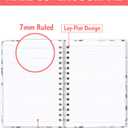 Spiral Journal Notebook for Women, Hardcover A5 College Ruled Notebook, 120 Pages, Thick Paper, Cute Lined Journal for School, Office & Work, 6 x 8.4 in(Watercolor Leaf)