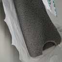 HITSLAM Square Shower Mat, 27 x 27 Inch Non Slip Bath Mat for Tub, Soft PVC Loofah Bathtub Mats with Drain Holes, Quick Drying Bathroom Stall Floor Mat, Bathroom Accessories Without Suction Cup, Grey