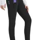 baleaf Thick Leggings for Women Water Resistant Snow Pants Fleece Lined Leggings Winter Ski Hiking Pants with Zip Pockets, Large