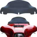 JMTBNO Smoke 9" Motorcycle Wave Windshield Windscreen Compatible with 2014-2023 Harley Davidson Touring Street Glide Electra Glide Ultra Limited Tri Glide FLHT FLHX FLHXS FLHTK