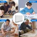 Jigsaw Puzzles 1000 Pieces for Adults Blank Jigsaw Puzzles Pure Blank White Puzzles Solid Color Hardest Puzzles Hell Difficulty Jigsaw Puzzle for Adult Teens Toy Gift Hanging Decor