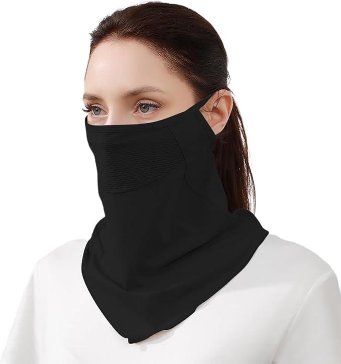 Cooling Balaclava Face Mask UPF 50 Sun Protection Breathable Neck Gaiter Golf Hiking Running Cycling Outdoor Sports, XXS/XS