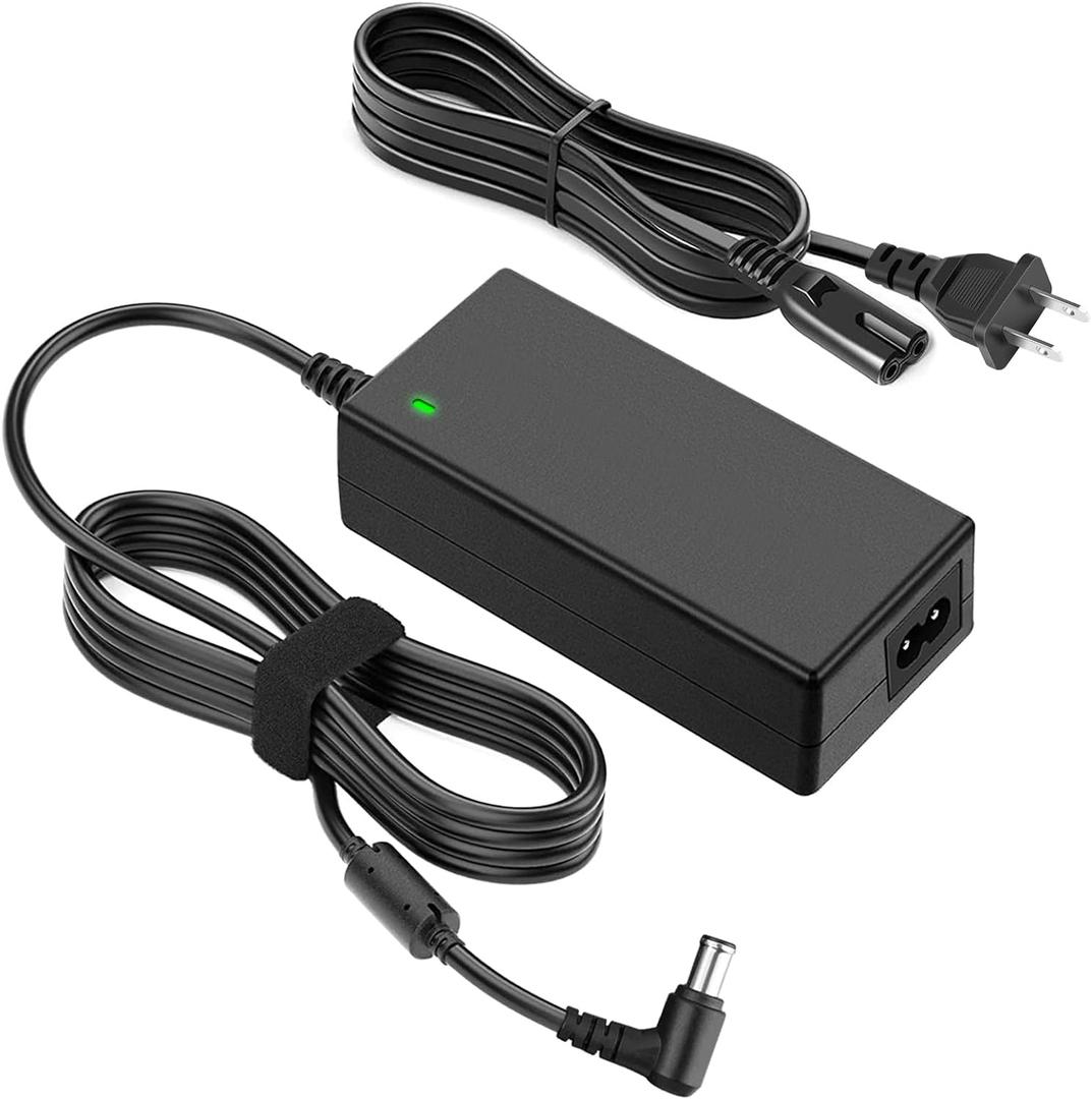DC 19V Compatible for LG Monitor Power Cord UL Certificates, Replacement for 19Volt LG TV Power Supply 34" 32" 29" 27" 24" 23" 22" 20" 19" LED LCD Widescreen Ultrawide HDTV HD TV AC Power Adapter.
