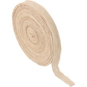 82 Yard 1 Inch Burlap Ribbon Roll, Jute Fabric Crafts Ribbon for Art, DIY Crafts, Decoration