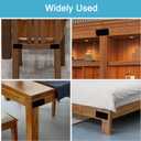 4PCS 3.94 x 1.97 inch Black Flat Mending Plate, Metal Bracket with Holes, Straight Steel Brace Fixing Joining Plate for Wood with 24PCS Screws