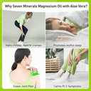 Seven Minerals Pure Magnesium Oil Spray with Aloe Vera 12oz - Pharmaceutical (USP) Grade, Highest Strength with Instant Relief for Feet, Sleep, Muscle Pain & Cramps - Mined in The USA