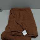 AmyHomie Cooling Blanket Queen Size, 100% Rayon Derived from Bamboo, Cool Summer Blanket for Hot Sleepers Soft Comfy Lightweight Checkered Blankets for All Seasons(Mocha, 90x90)