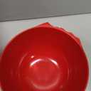 Mixing Bowls Set, 3 Piece Melamine Nesting Bowls with Pour Spout, Non-Slip Base, Great for Prepping, Baking, Mixing Cooking, BPA free and Dishwasher Safe, Red