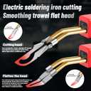 Upgraded 220W Plastic Welder, 2 in 1 Plastic Welding Kit Plastic Repair Welder Kit 1000PCS Hot Stapler Soldering Gun with 100PCS Plastic Welding Rods Car Bumper Repair Kit for Most Plastic Repair (Red)