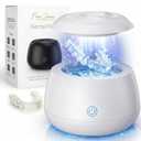 Fiona James - Ultrasonic Retainer Cleaner Machine 48kHz Denture and Aligner Cleaning Pod for Mouth Guards Night Guards Dental Trays Braces Toothbrushes Jewelry with 200ML Capacity (White)