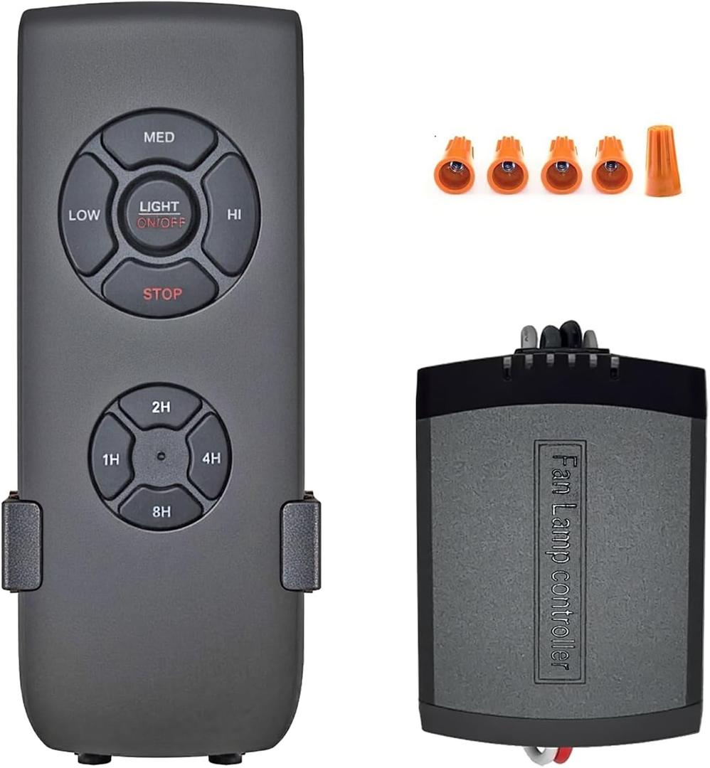 Humpptom Ceiling Fan Remote Control Kit, Small Size Receiver Ceiling Fan Remote Control Control for Hunter/ Harbor Breeze/ Westinghouse/ Honeywell Ceiling Fan Humpptom Small Size