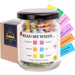 3 x Holy Bible Verses Jar, Mothers Day Gifts for Mom,Women,Wife,Sister,Nana,Aunt,Grandma&Best Friend from Daughter/Son in law,Personalized Christian Religious Gift Ideas