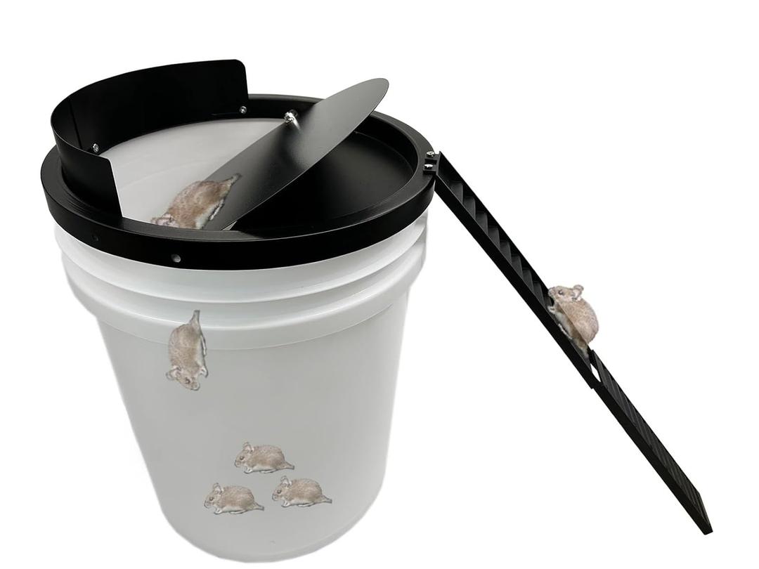Bucket Lid Mouse Trap Metal 5 Gallon Bucket lid,Strong Metal Material That Cannot be Bitten, auto Reset, Repeat Catch, Indoor Outdoor, (1pack)
