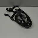 BARKLESS Dog Muzzle, Basket Muzzle for Biting, Chewing and Scavenging, Humane Cage Mouth Cover, Perfect for Grooming and Training Medium Aggressive Reactive Dogs (M, Black)