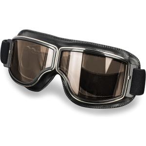Motorcycle Goggle Vintage Riding Glasses Women Men Adult Dirt Bike Off-road Safety Sport Anti-scratch Eyewear Cycling (Smoke)