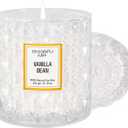 Chloefu LAN Vanilla Bean Highly Fragranced Candle Gifts for Women, Mothers Day Candle Gift, Natural Wax Candle for Home Scented, Up to 55 Hour Burn time - 8.1 Ounce Premium Soy Wax