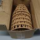 6 Pcs Rattan Chandelier Shades, Rattan Lampshade with 5.5" Clip-On Fitter, Handwoven Natural Fiber Shade for Pendant & Table Lamps, 5.9" Diameter x 5.5" Height, Light Brown
