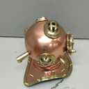 Vintage Handmade Marine Divers Diving Helmet Miniature US Navy Copper Finish Scuba Diving Divers Helmet Movie Prop Collectible Helmet Home & Table Decor