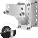 Spare Tire Carrier, Yaheeda Stainless Steel Trailer Tire Mount,Holds up to 150 Lbs Tire Holder Bracket Fit 4 & 5 & 6 Lugs Trailer Wheels on 4", 4.5", 4.75", 5" and 5.5" Bolt Patterns, YAHE147