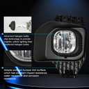 Fog Lights Compatible for Ford 2011-2016 F250/F350/F450/F550 Super Duty, Bumper Driving LED Fog Lamp Assembly Replacement FogLight Kit, DOT Certified（1 Pair）