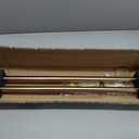 2 Pack Curtain Rods 28 to 48 Inches,1 Inch Curtain rods for Windows, Hanging Curtain Rod & Wall Mount with Brackets Heavy Duty Rod,End Cap Single Rod, Brushed Gold