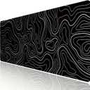 HGWALP Large Gaming TOPO Keyboard Mouse Pad Black Topographic Mouse Pad with Anti-Slip Rubber Base, Extended XXL Long Gaming Mousepad Big Mouse Pads for Desk,31.5 X 11.8 Inch