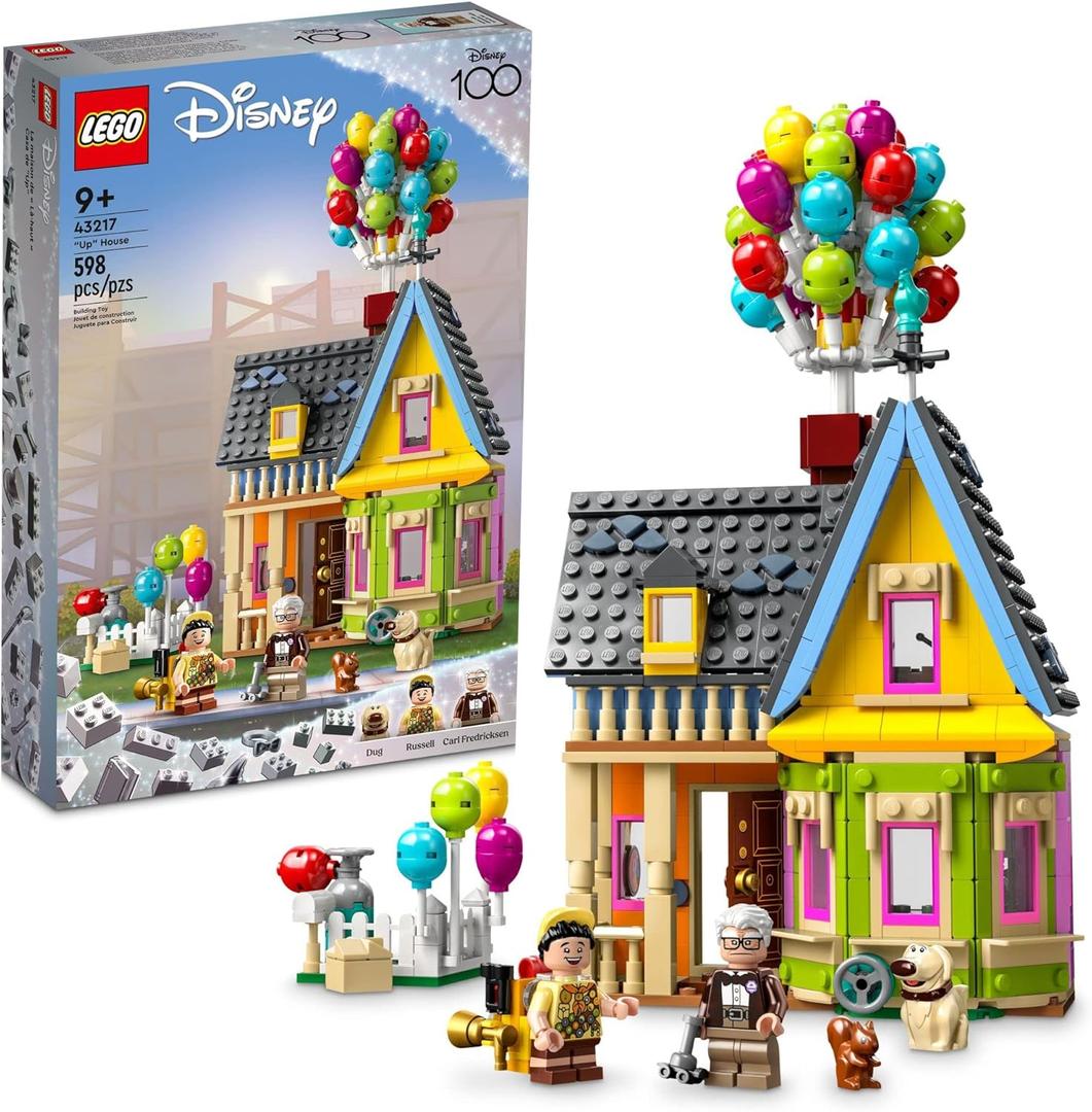 LEGO Disney and Pixar Up House Disney 100 Celebration Classic Building Toy Set for Kids and Movie Fans Ages 9 and Up, A Fun Gift for Disney Fans and Anyone Who Loves Creative Play, 43217