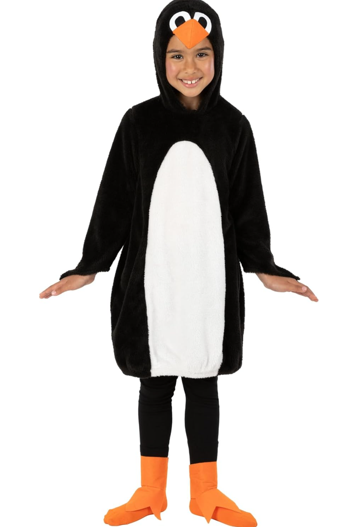 fun shack Kids Penguin Costume, Child Penguin Outfit for Halloween, Dress Up, Parties, Winter Events, Fun Dress, M