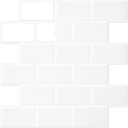 STICKGOO 10-Sheet White Subway Tiles Peel and Stick Backsplash, Stick on Tiles Kitchen Backsplash (Thicker Design) (Cold White With White Grout)