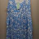 WIHOLL Women's Summer Dress 2025 A-Line Sleeveless Casual Sundress with Pockets Floral/Solid Medium