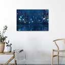TUMOVO Wall Art Pictures for Living Room Cyberpunk City Wall Art Future Oriental Style City Paintings Prints on Canvas Home Decorations Modern Artwork Gallery-Wrapped Framed Ready to Hang 36x24 in