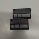 Garage Door Opener Remote 315 MHz Compatible with Raynor, Replacement for 371RGD, 372RGD, 373PRGD, 373RGD, 377LG (2005-2014) with Purple Learn Button Openers, Replacement Part (2PCS, Grey Button)