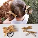 3 x Khaki Velvet Ribbon, Gold Velvet Christmas Ribbon 5/8 Inch Thin, 10 Yd Vintage Ribbons for Christmas Tree Bow Ornaments, Gift Wrapping, Crafts, Choker Necklace, Valentine's Day, Party Decor