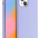FELONY CASE - iPhone 13 / iPhone 14 Case - Pastel Purple Silicone Phone Cover | Liquid Silicone with Anti-Scratch Microfiber Lining, 360 Shockproof Protective Case for Apple iPhone 13 / iPhone14