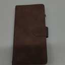 QLTYPRI Wallet Case for Samsung Galaxy A36, Premium Vintage PU Leather Zipper Pocket Case with Card Holder Slots Magnetic Closure Kickstand Wrist Strap Shockproof Flip Folio Cover - Coffee